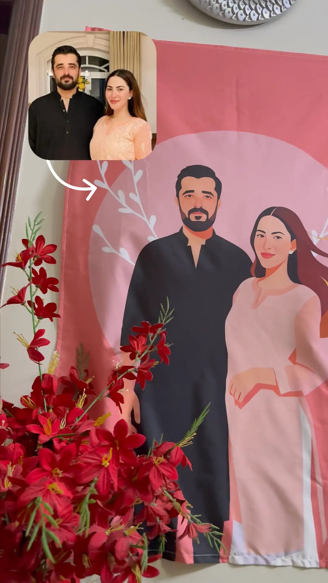 Customized Couple  | Tapestry