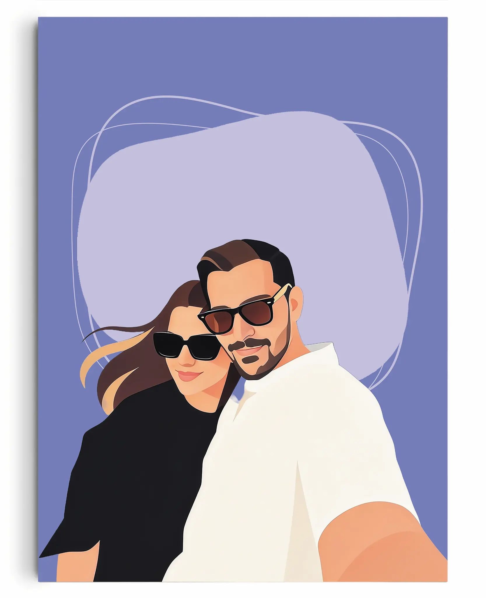 Custom Couple Portrait | Illustrated Art